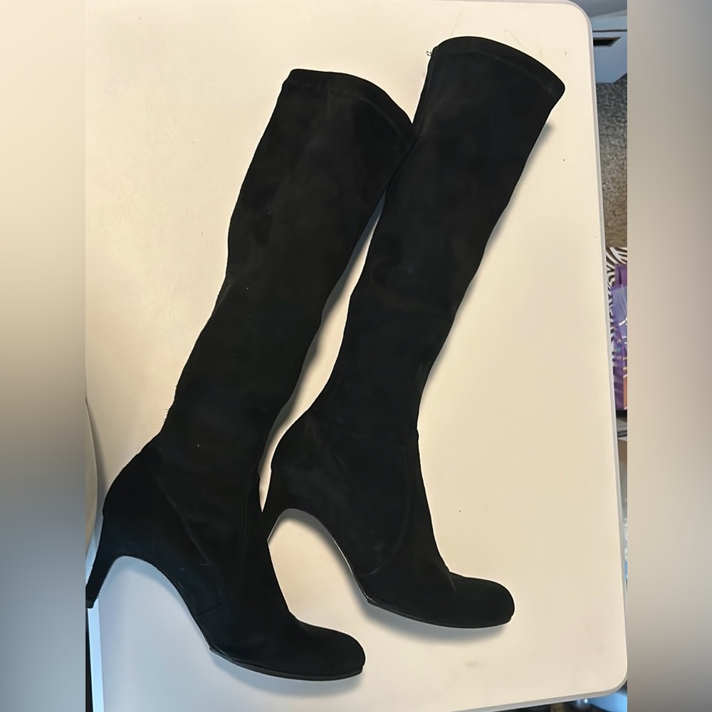 Preowned LK Bennet stretch suede boots